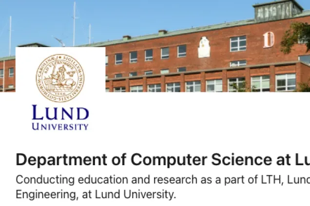 Screenshot of the LinkedIn page of the Department of Computer Science.